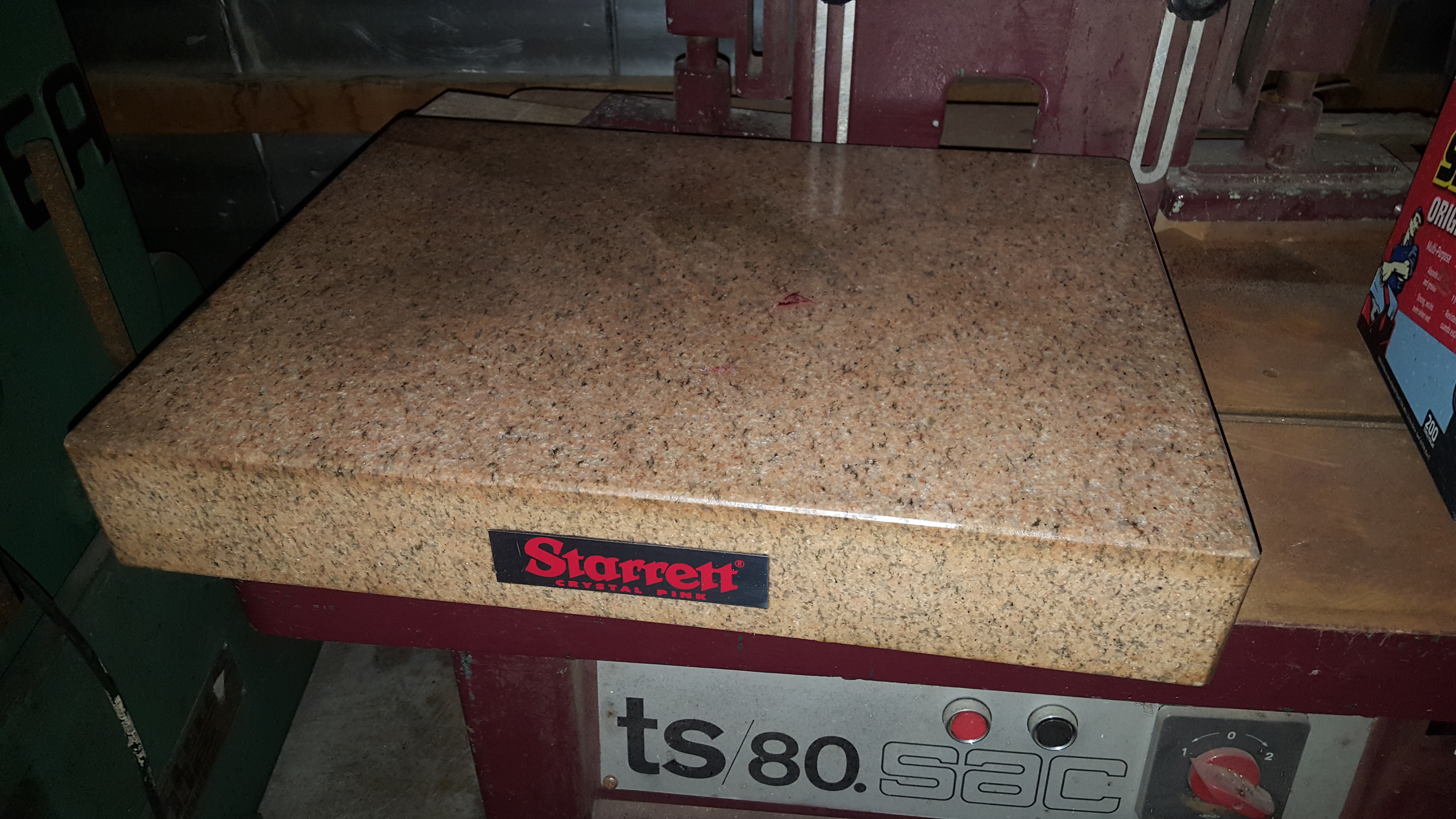 Starrett Pink Granite Surface Plate For Sale